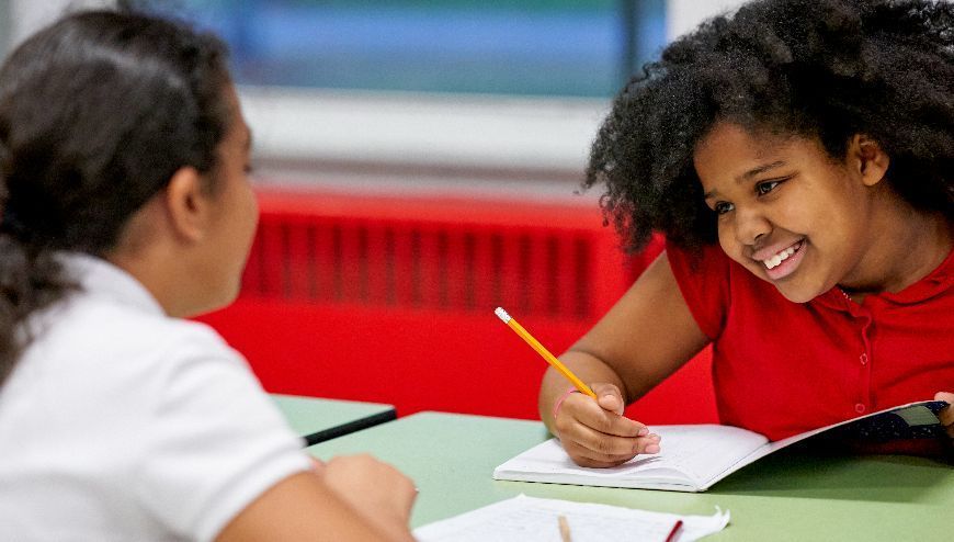 Students doing homework