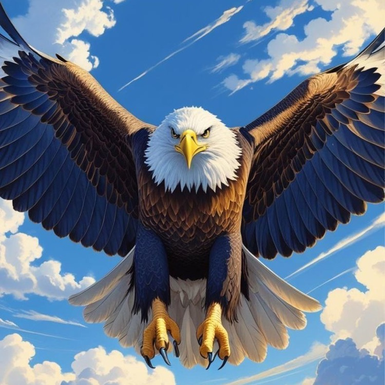eagle in flight