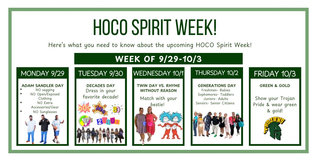 HOCO 2025 Spirit Week