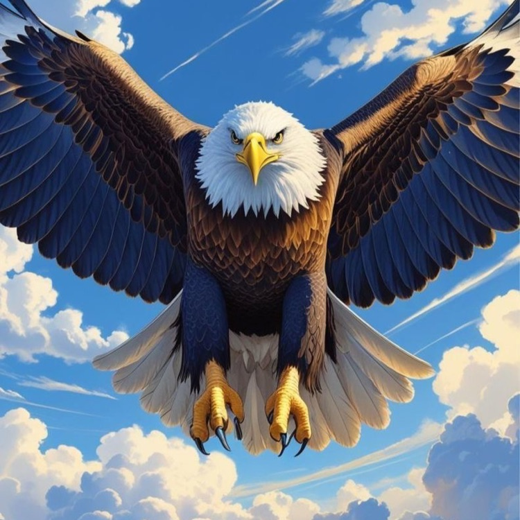 Eagle in flight