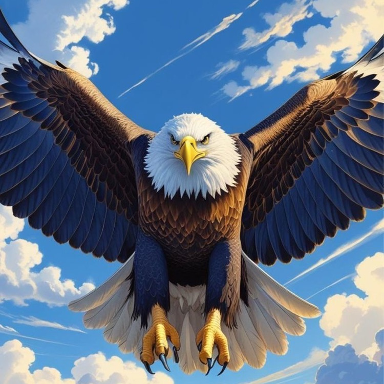 eagle in flight