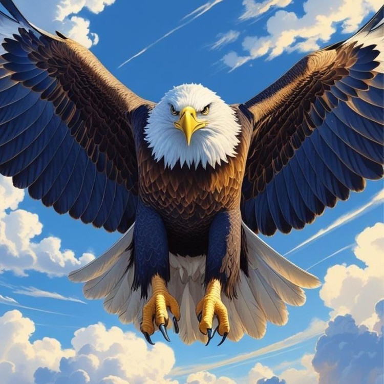 Eagle in flight