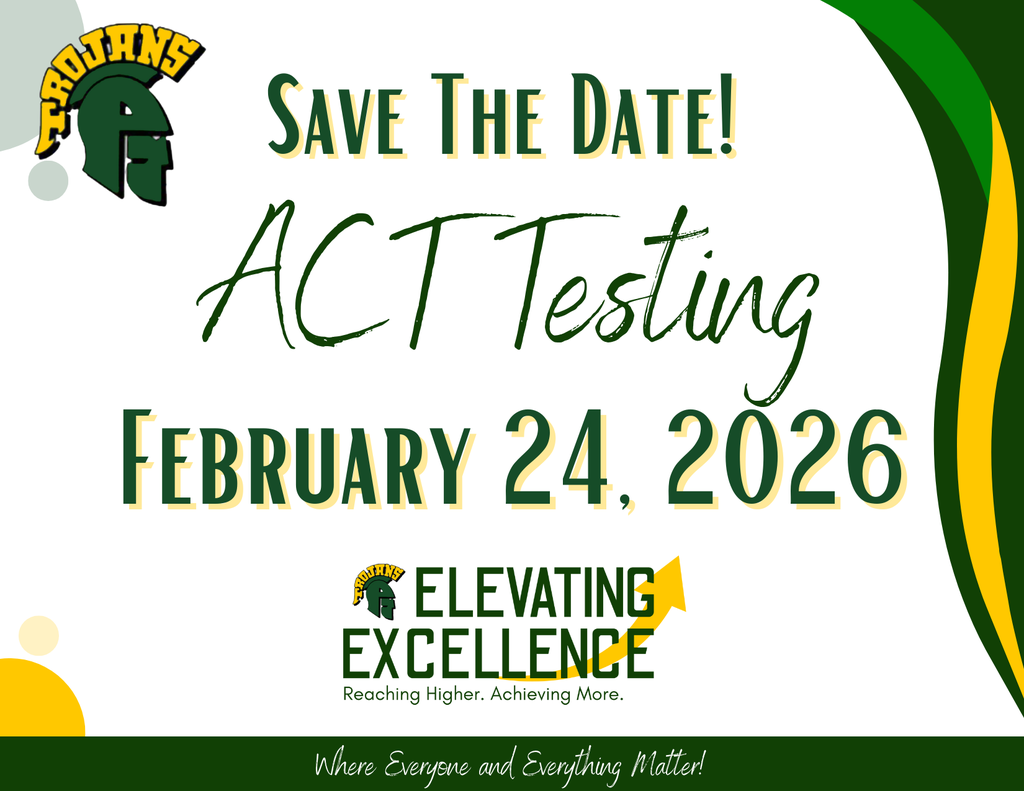ACT Testing SAVE THE DATE