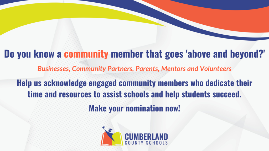 Do you know a community member that goes above and beyond? Help us acknowledge them by making a nomination now!