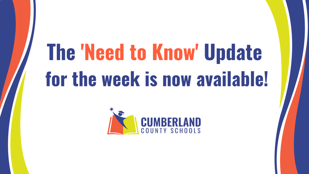 Need to Know Update Week of 9-13-26