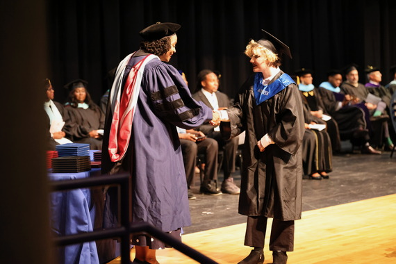 Principal Congratulating 2026 Summer Graduate