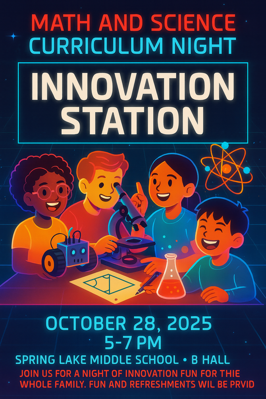 Math and Science Night flyer