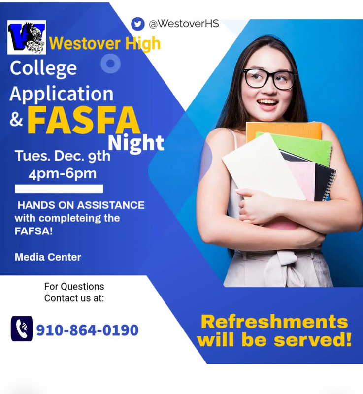 Flyer with a girl holding books