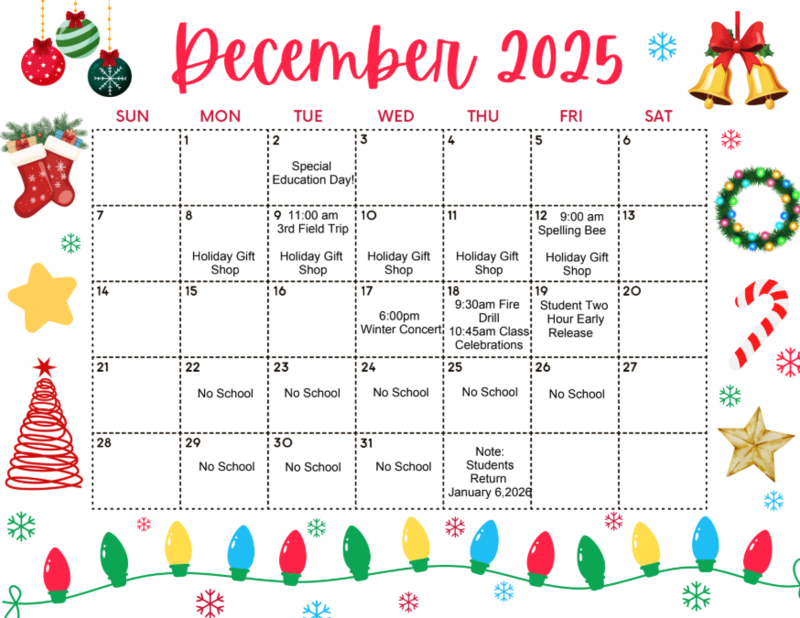 December Calendar