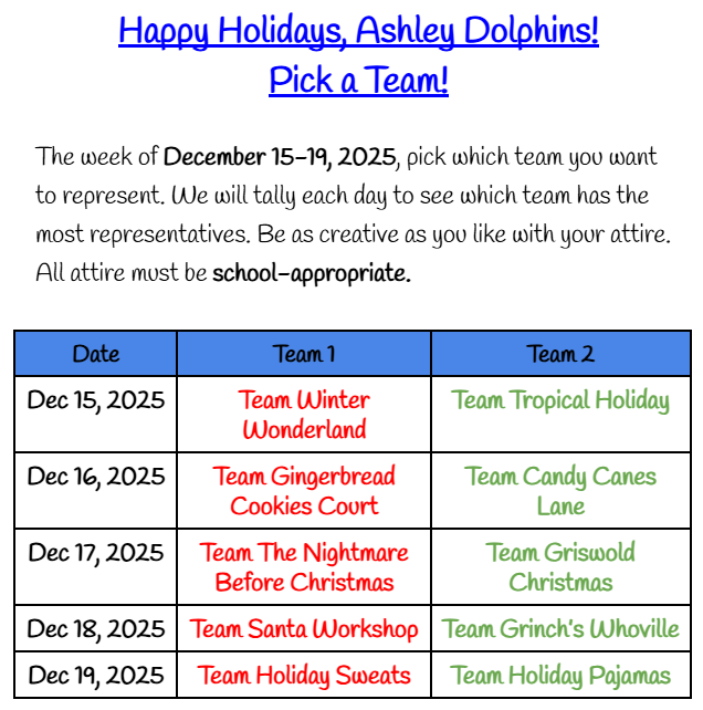 Student Holiday Cheer