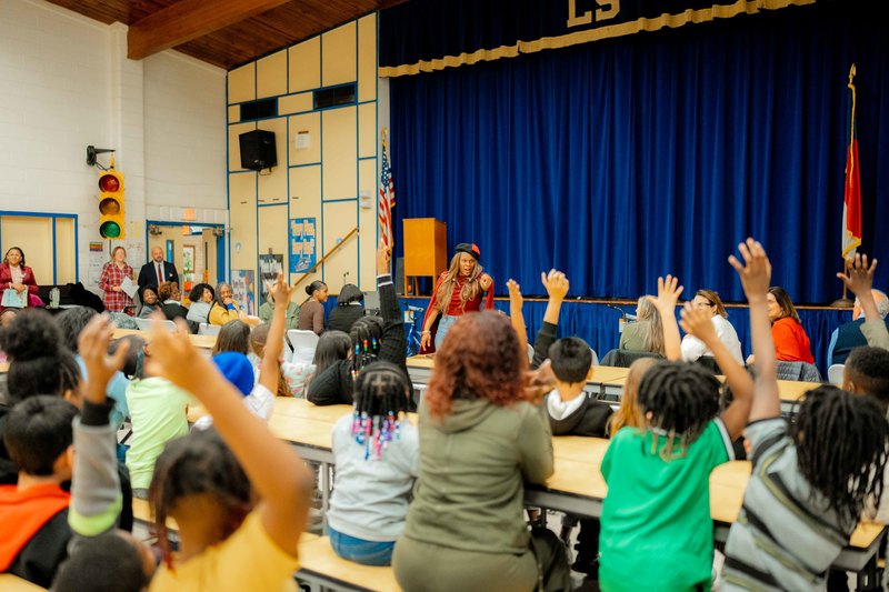 photos capture moments from the bike giveaway