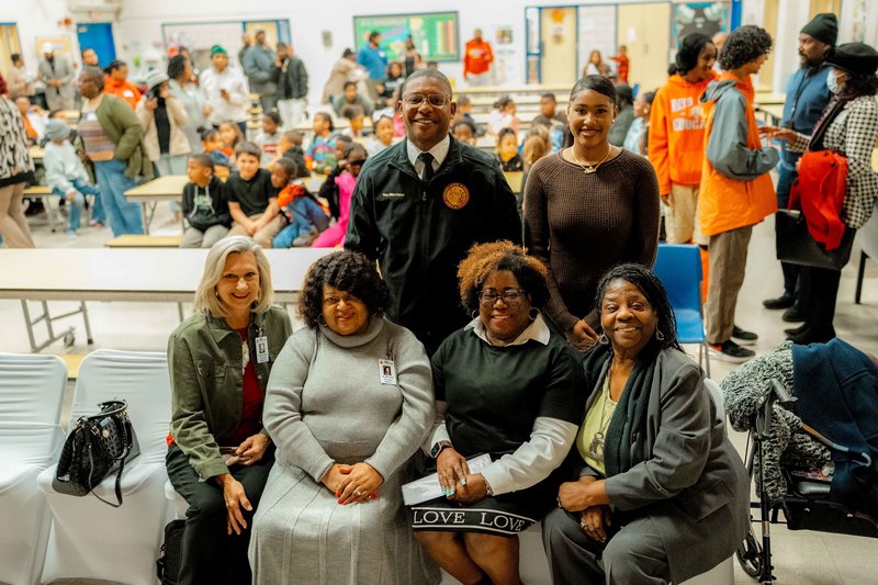 photos capture moments from the bike giveaway