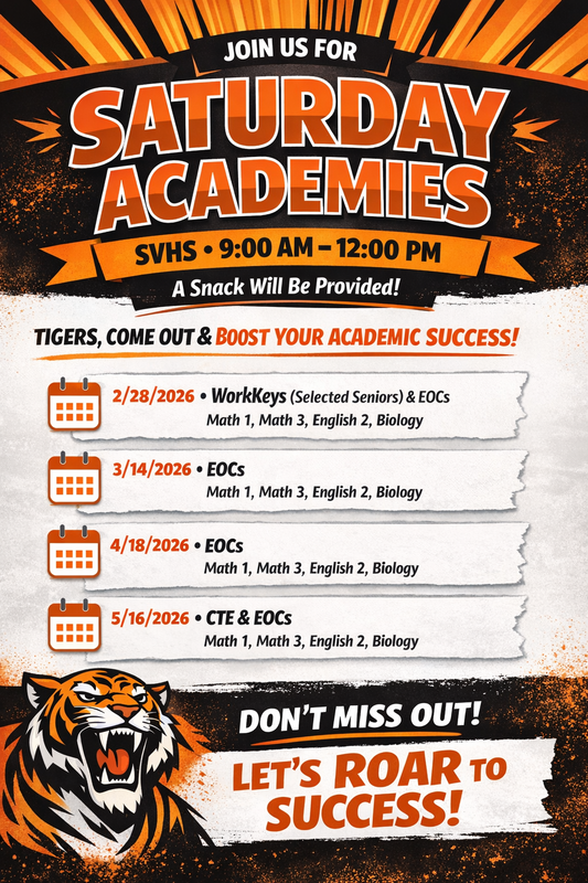 Flyer of Saturday Academies