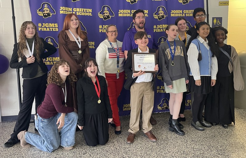 JGMS Forensics students group photo