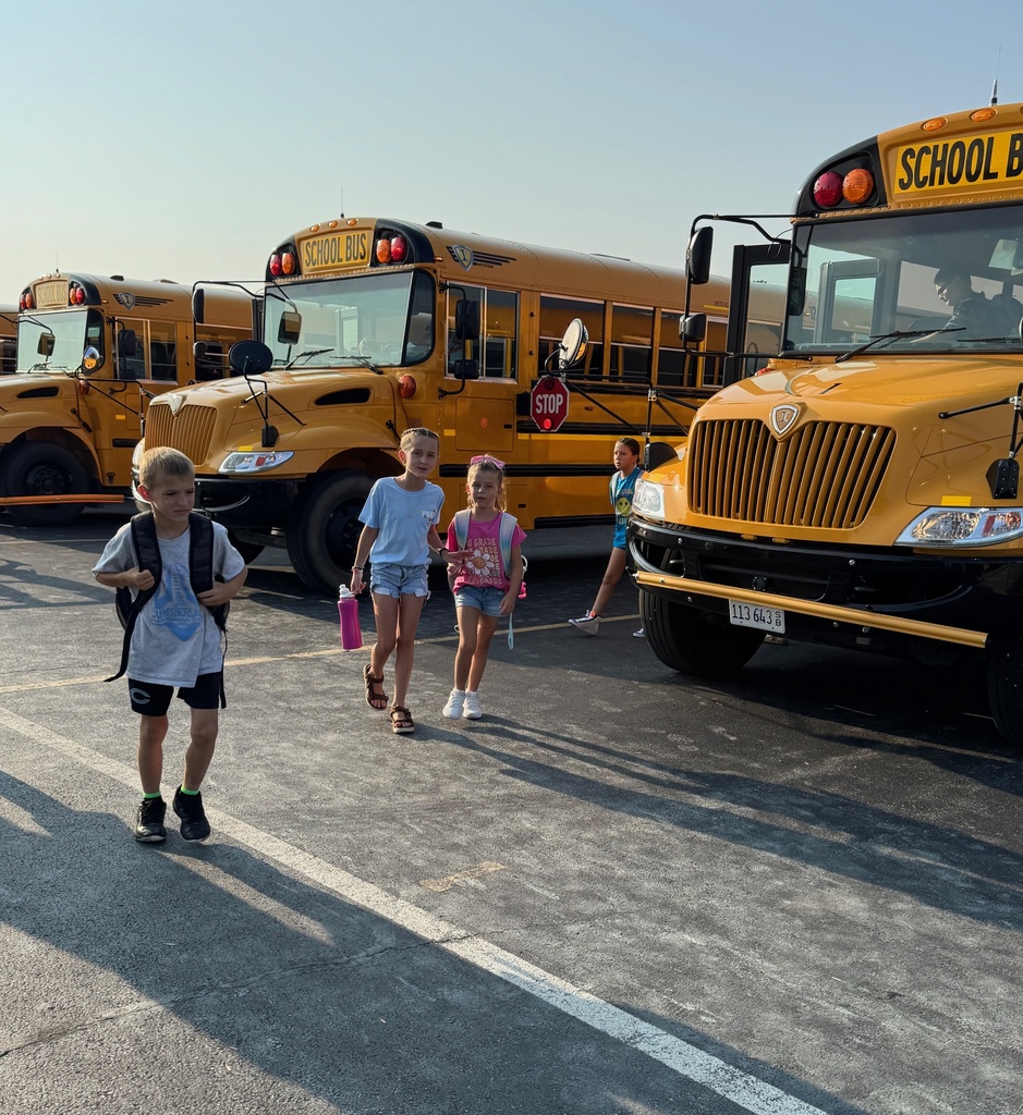 Students arriving to school. 