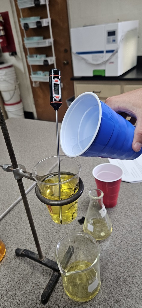 Students are keeping Homer "alive" with homeostasis. 
