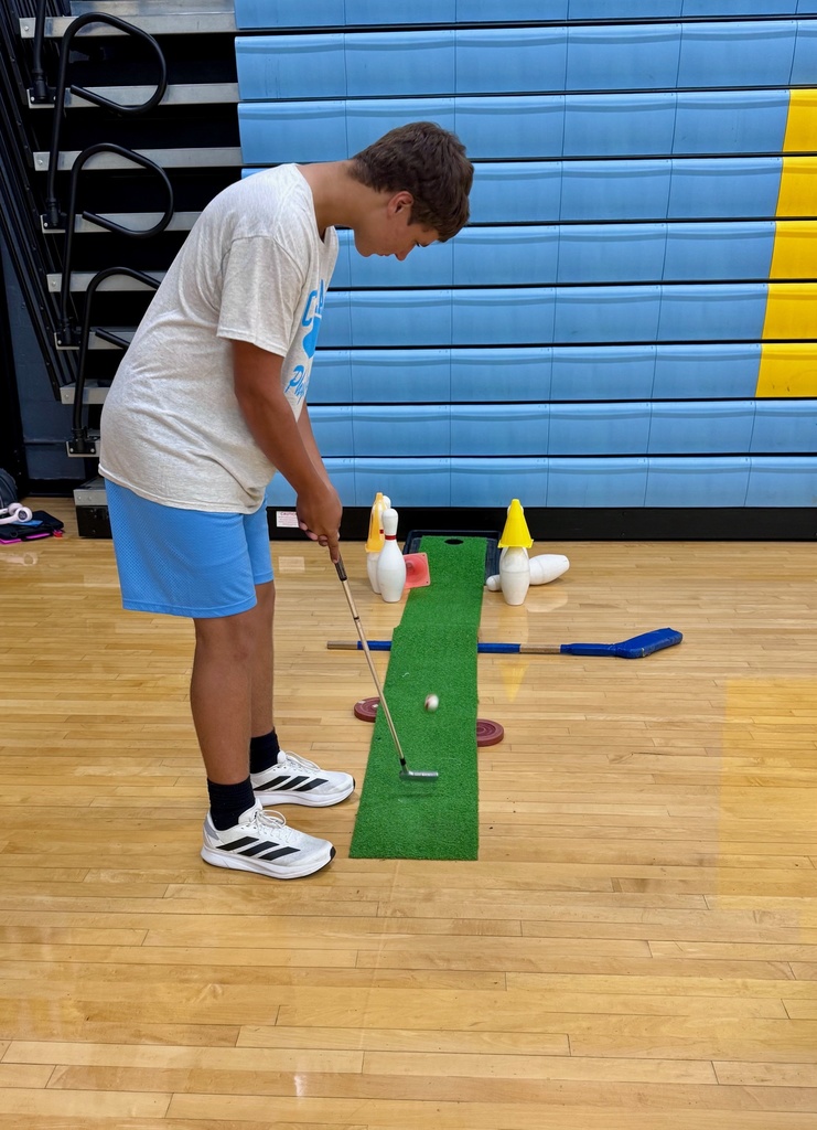 Students are attempting to put around the obstacles in the path. 