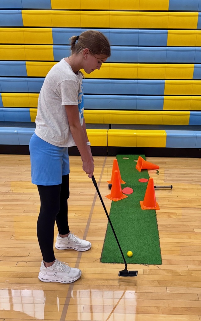 Students are attempting to put around the obstacles in the path. 