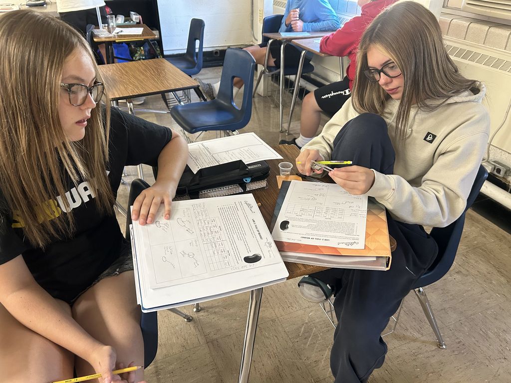 The students are using their new understanding of SI units to measure some beans and hypothesize what would happen when they were left in water overnight.