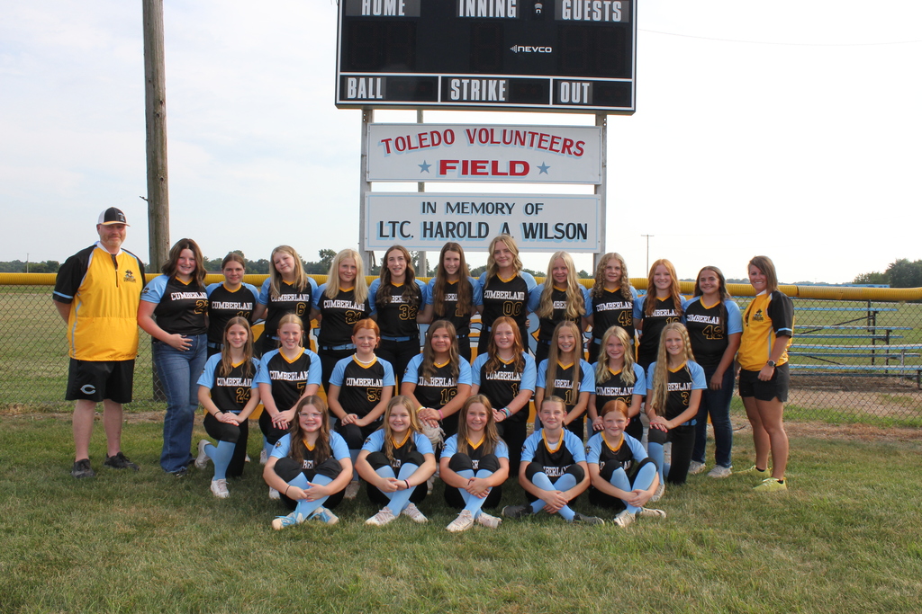 This is a picture of the Lady Raiders softball team and coaches. 
