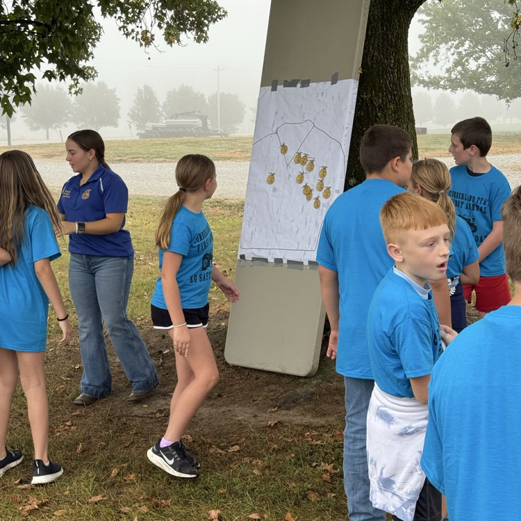 Students are listening to presentations on Ag safety.