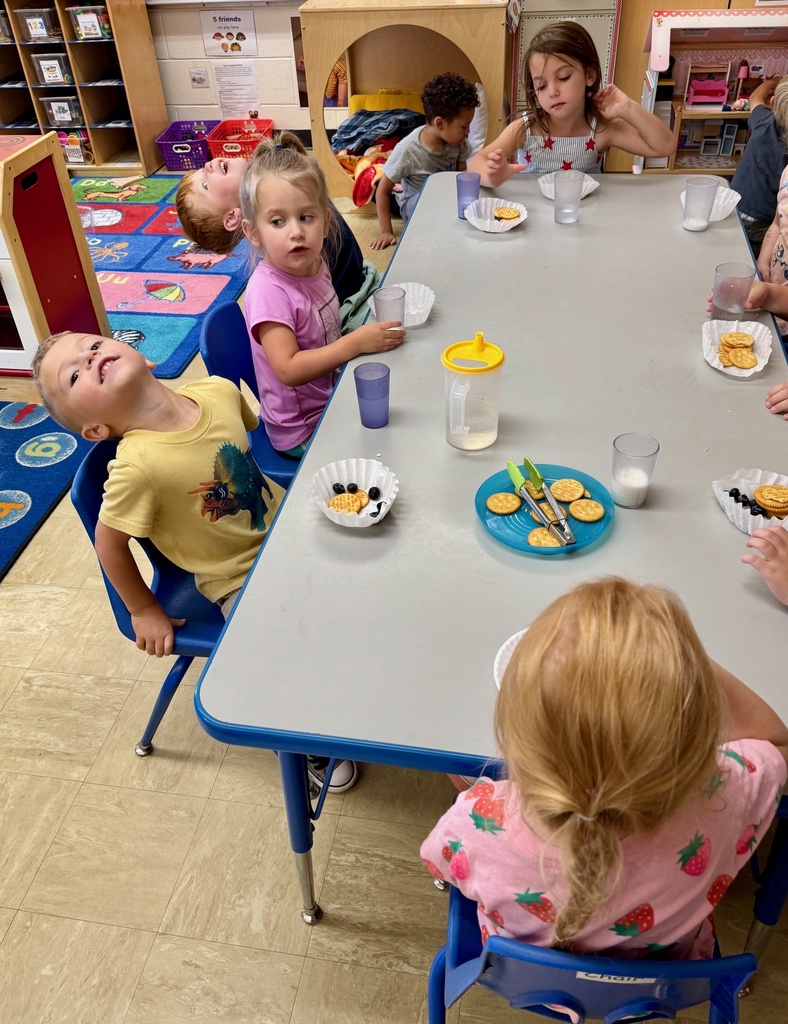 Students are eating a snack.