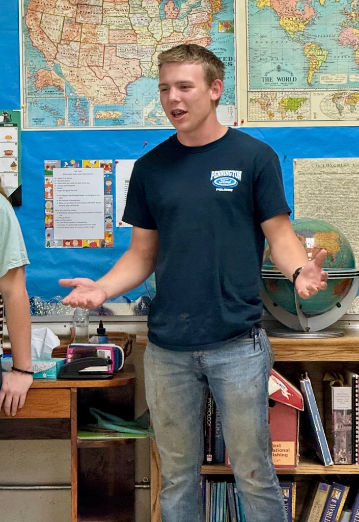 A student is defending his opinion.