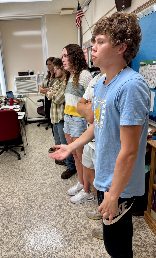 A student is defending his opinion.