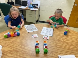 Students played a game to practice their sounds. 