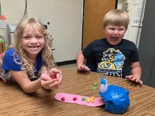 Students played a game to practice their sounds. 