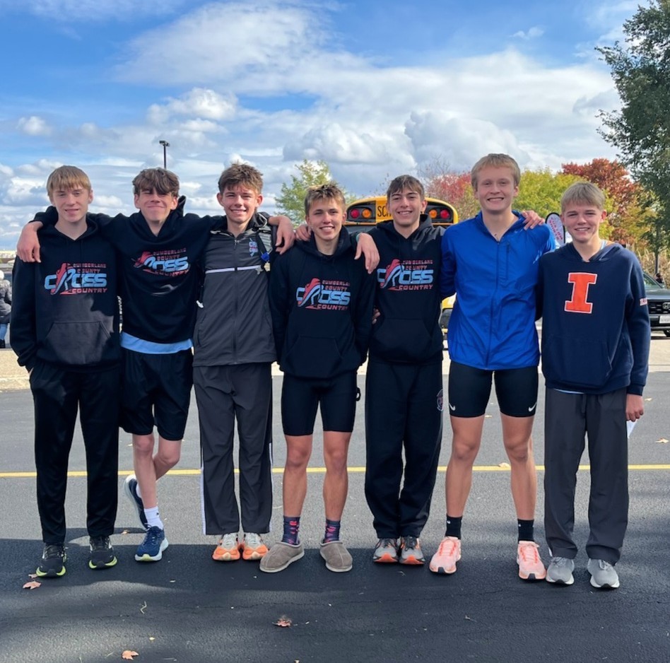 Pictured are the seven runners who placed third as a team at Sectionals and advanced to the IHSA State meet. 