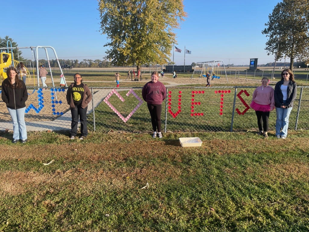 The students are standing by their design. It says we love our vets.