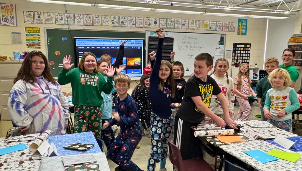 Students are cheering because it is about holiday break time. 