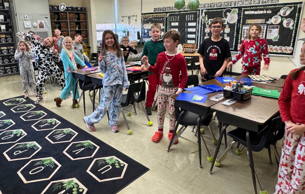 Students are cheering because it is about holiday break time. 