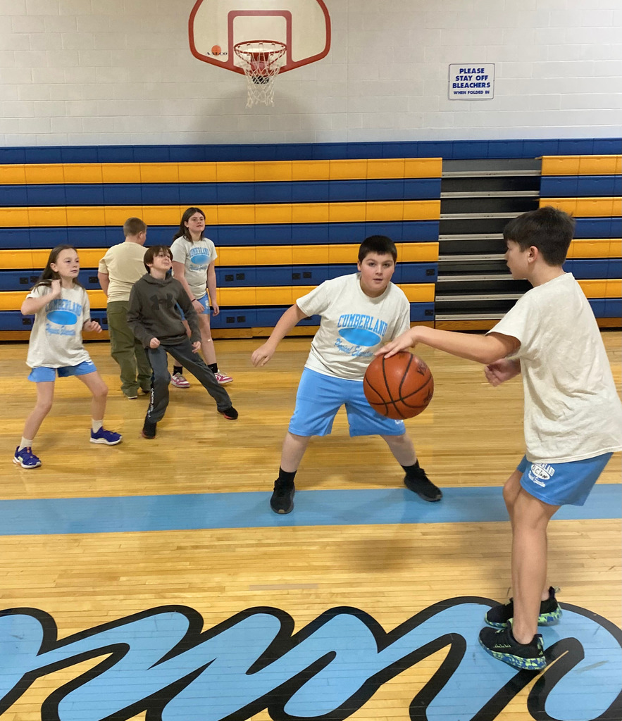 Teams are playing 3-on-3 basketball games. They are playing in the gym which is shaded in yellow and blue colors.