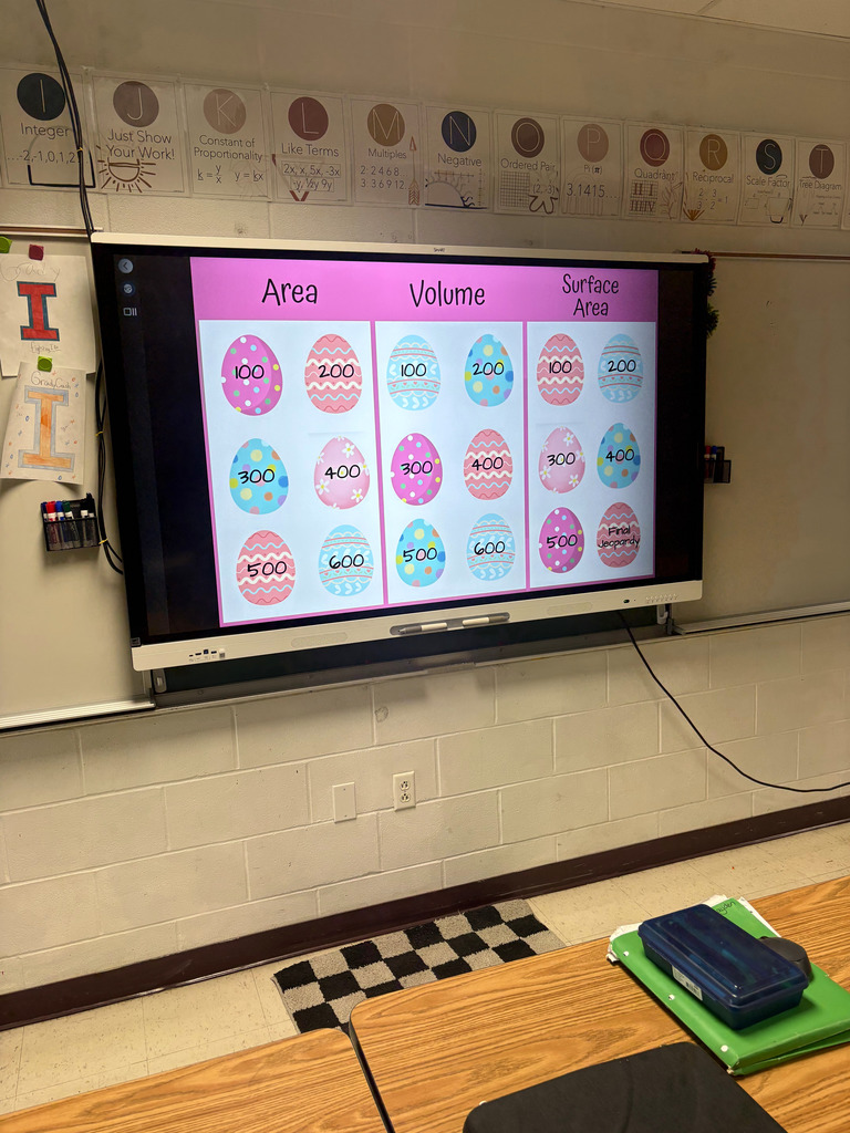 Pictured is the game board projected on the screen.