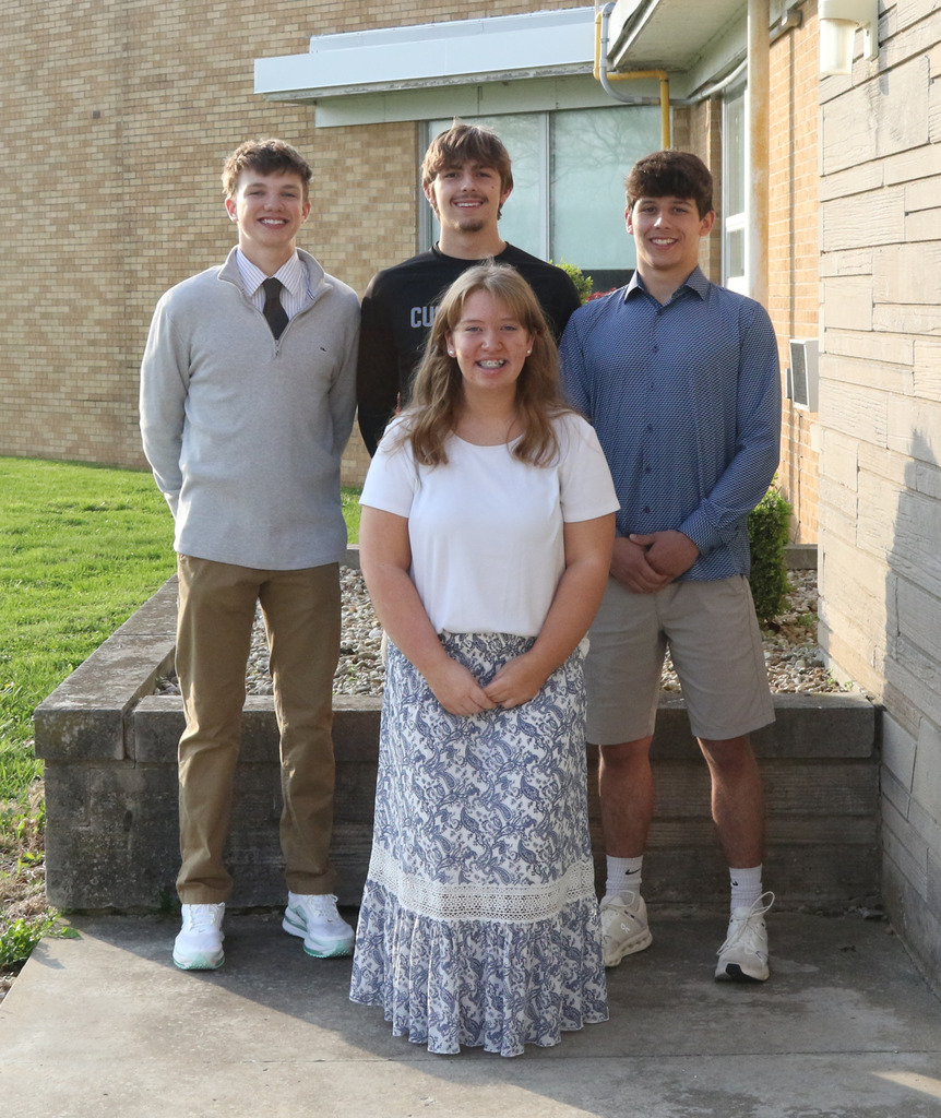 Pictured are four members of the Prom Court.
