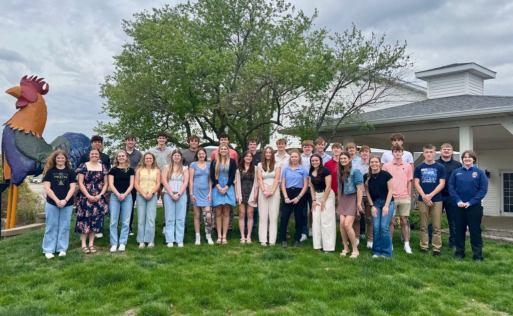 Pictured is a large group of the student-athletes honored in the conference.