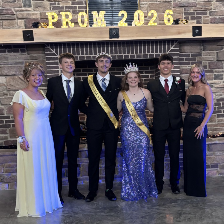 The six members of the Prom court  