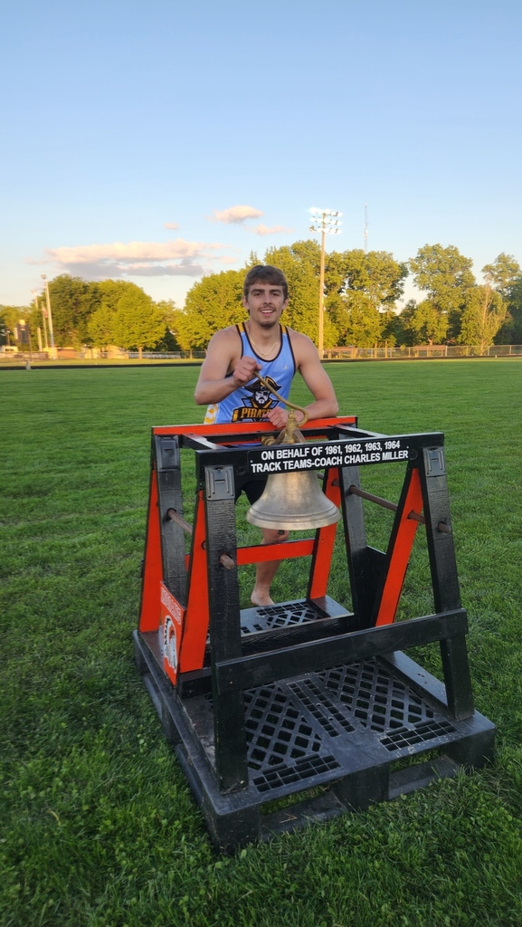 An athlete is ringing the bell. 