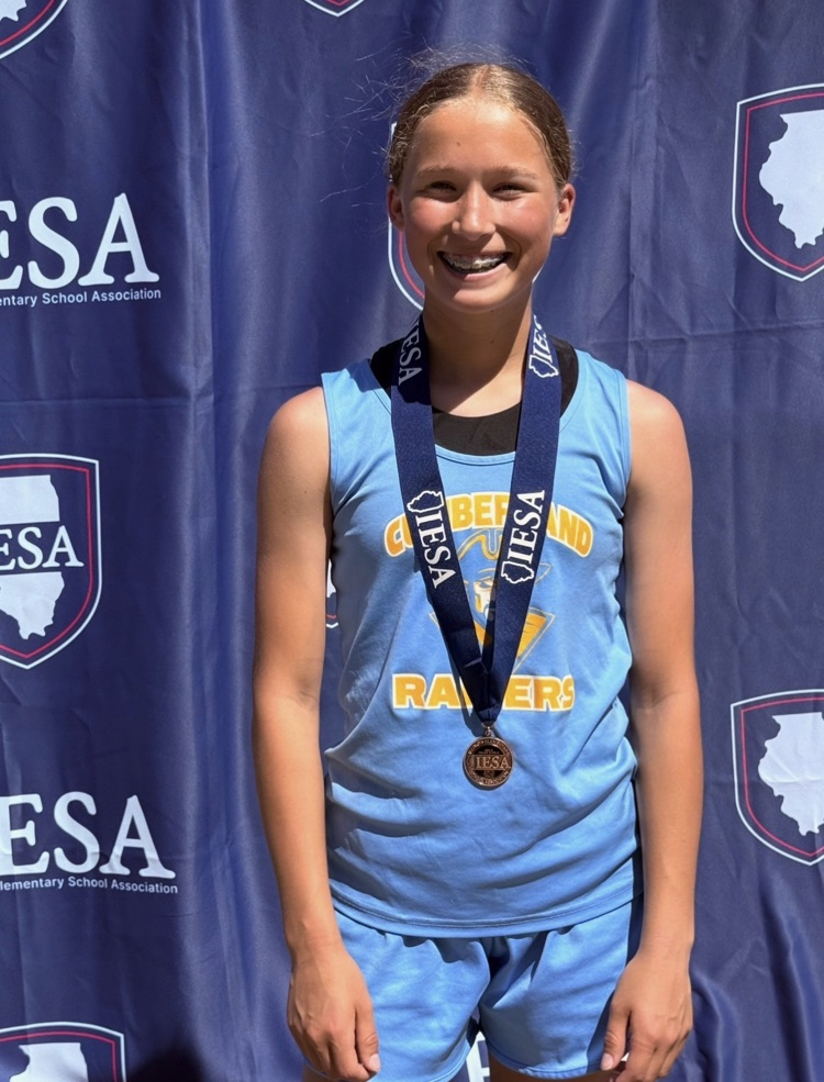 Pictured is the PV athlete wearing the medal. 