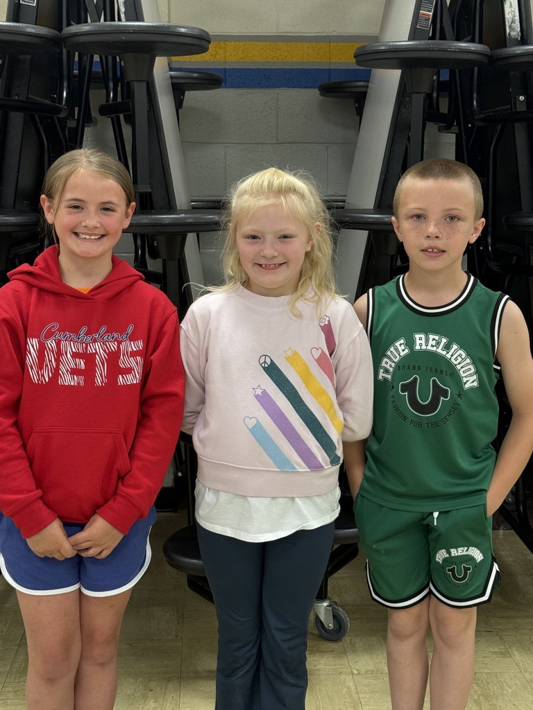 Pictured are the top three spellers. 