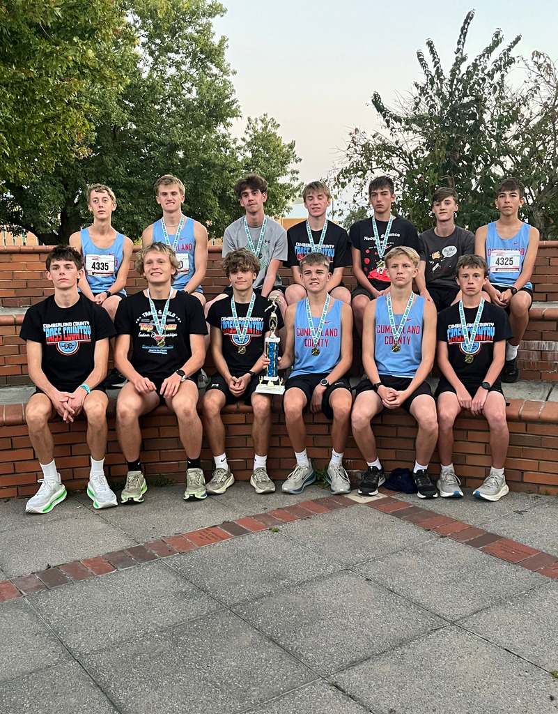 Pictured is the boys team with their trophey.