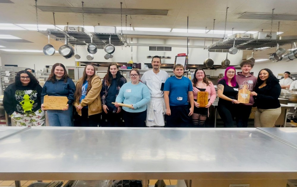 culinary alumni at the opening day of cafe 2025-2026