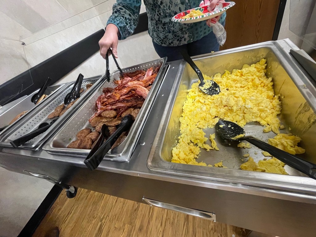 buffet for breakfast