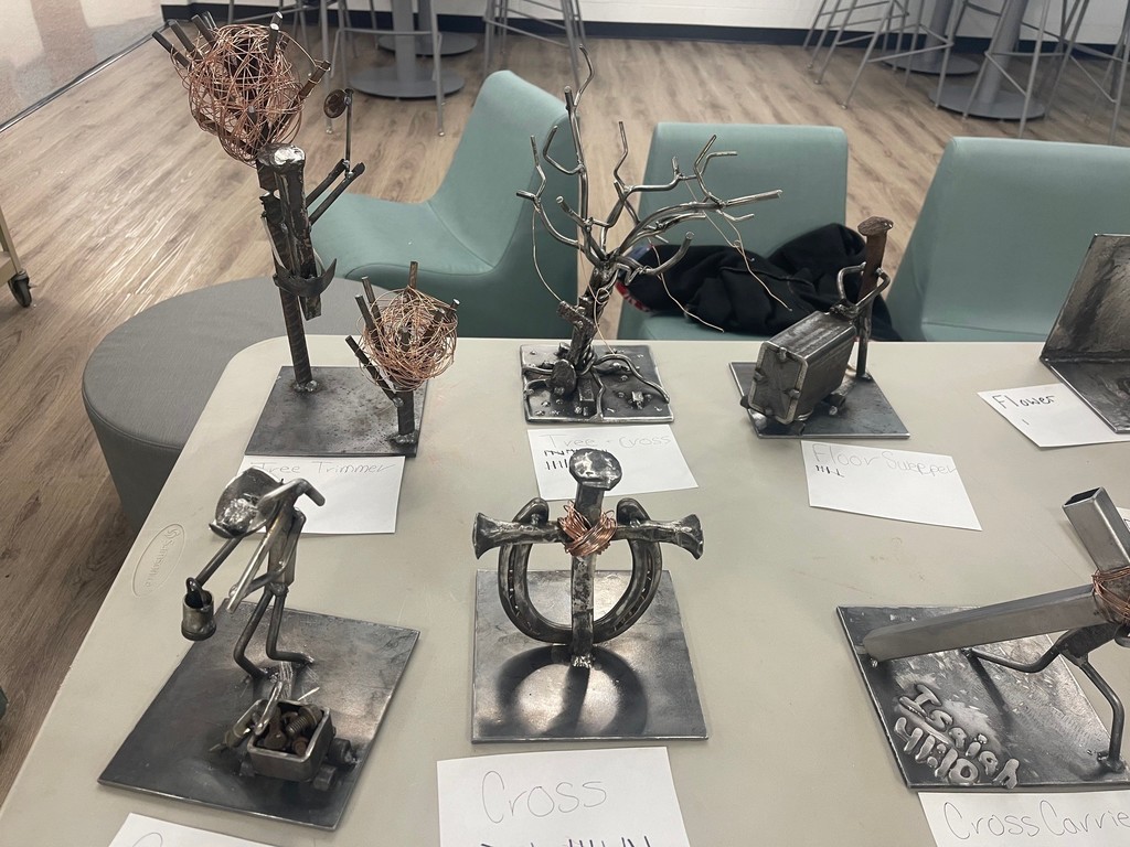 spike railroad art project