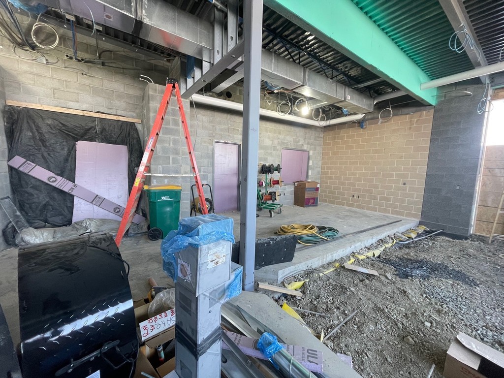 front entrance progress