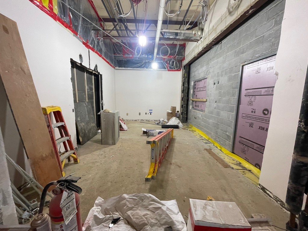 front entrance progress