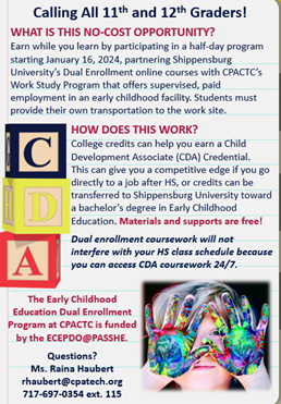 dual enrollment early childhood education
