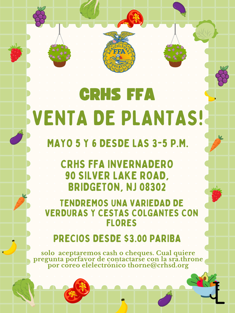 FFA Plant Sale 26 SPANISH